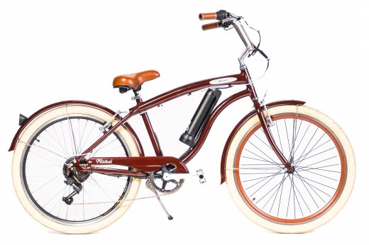 Электровелосипед Blitz, городской, коричневый Коричневый фото
