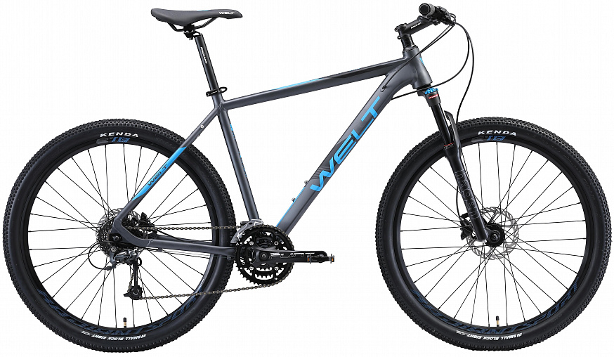 Велосипед Welt Rockfall 5.0 27 2020 Сине-серый фото