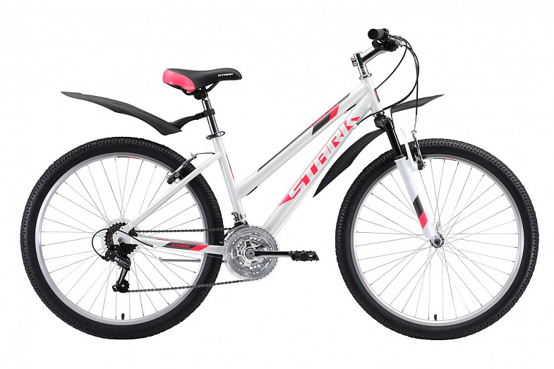 Велосипед Stark Luna 26.1 V К:26" 2020 Бело-розовый фото