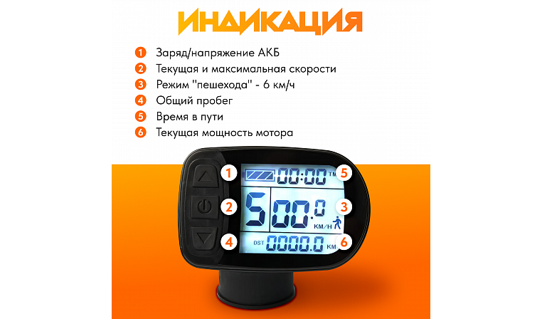 Панель управления LCD KT 5 горизонтальный малый
