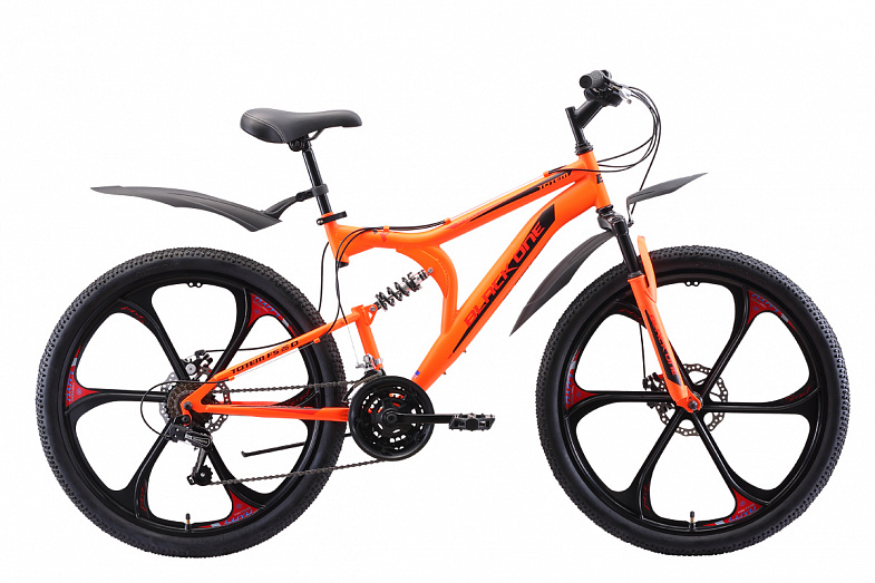 Велосипед Black One Totem FS 26 D FW 2021 Оранжевый фото