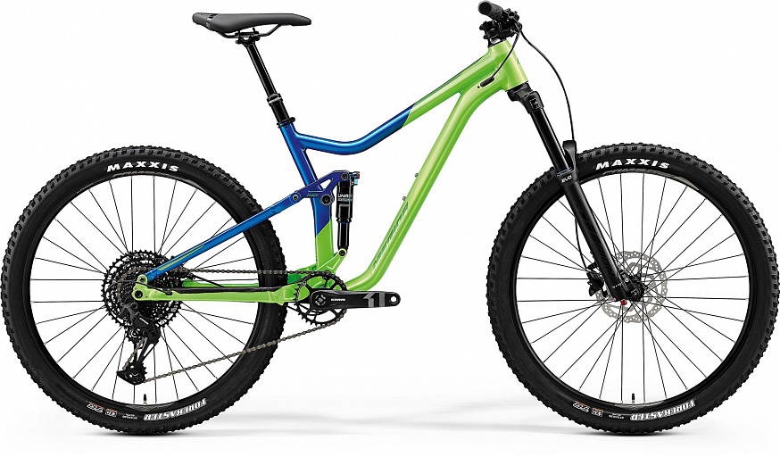 Велосипед Merida One-Forty 400 К:27.5" 2020 Сине-зеленый фото