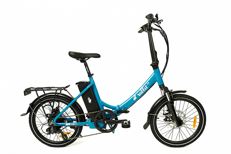 Электровелосипед RABBIT складной 350 Синий фото