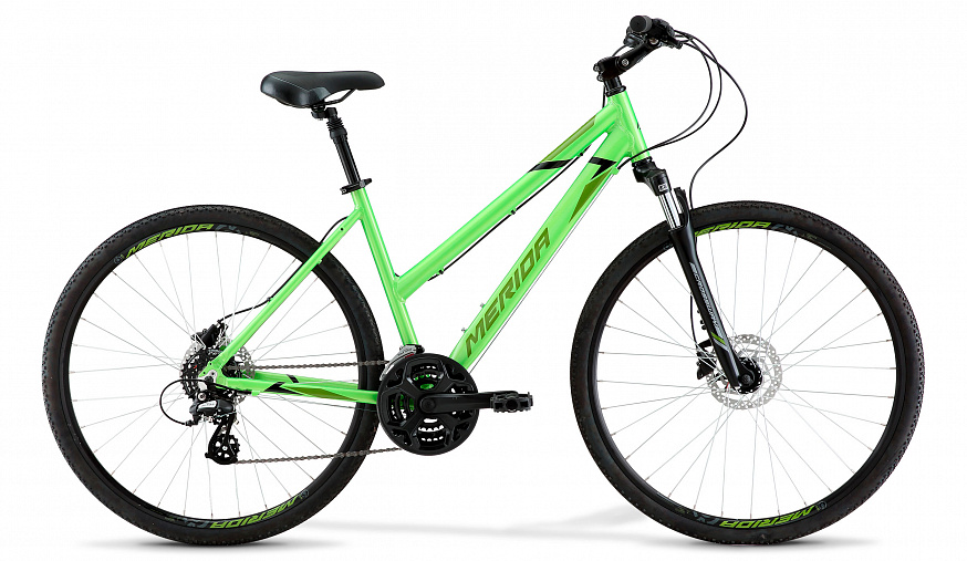 Велосипед Merida Crossway 10-D Lady 700C 2021 Зеленый фото
