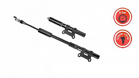 Велосипедный насос Giyo GP-86P, металлический, со встроенным шлангом 80PSI
