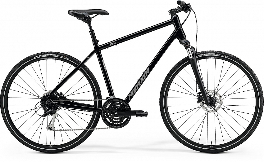 Велосипед Merida Crossway 100 700C 2021 Черный фото