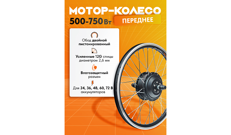 Комплект "Медведь" полноприводный с АКБ 48 В 20 А - 2х2 750+750 Вт