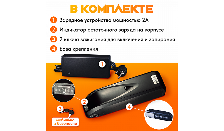 Аккумулятор Медведь 48В 20Ач Li-Ion Hailong