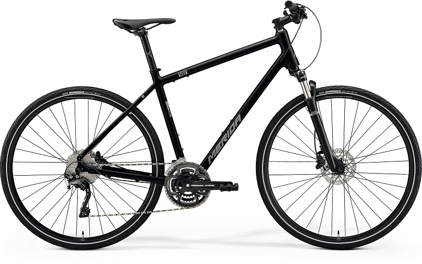 Велосипед Merida Crossway 500 700C 2021 Черный фото