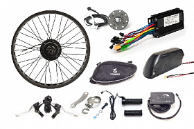 0174 - Комплект Медведь Fat Optimal - Мотор 350Вт редукторный задний + Аккумулятор 36В / 15Ач