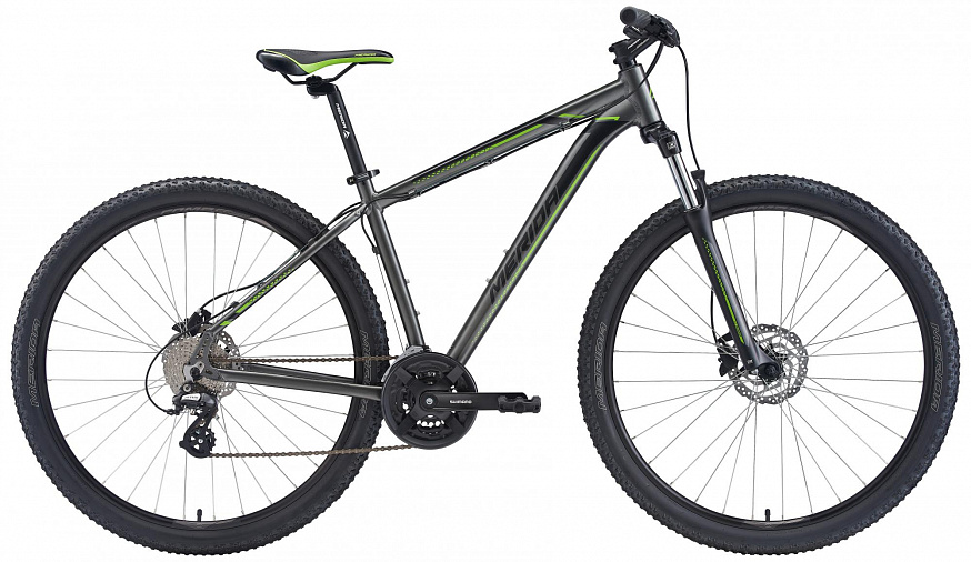 Велосипед Merida Big.Nine 15-D К:29" 2020 Черно-зеленый фото
