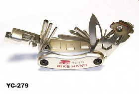 Шестигранник Bike Hand YC-279 складной с ножом