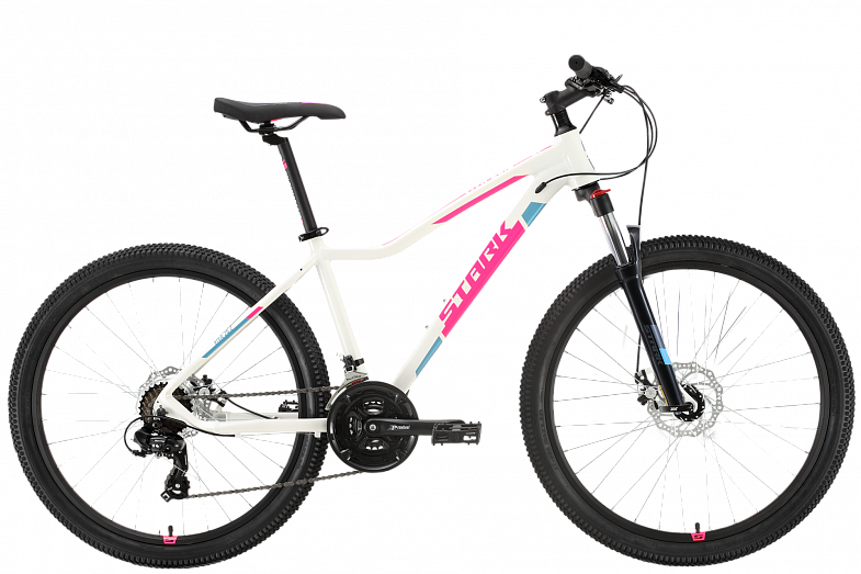 Велосипед Stark Viva 26.2 D К:26" 2020 Бело-розовый фото