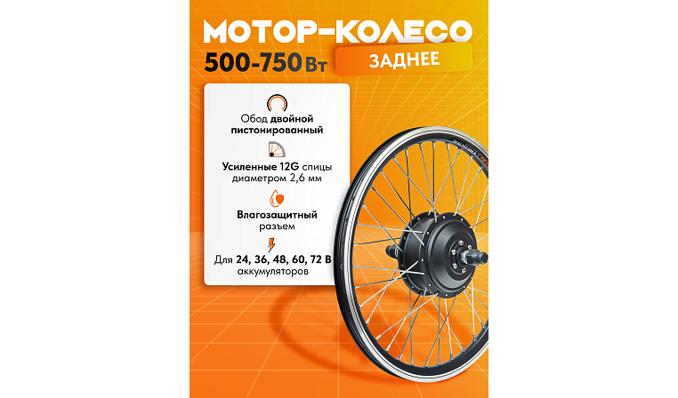 Комплект "Медведь" полноприводный с АКБ 48 В 20 А - 2х2 750+750 Вт