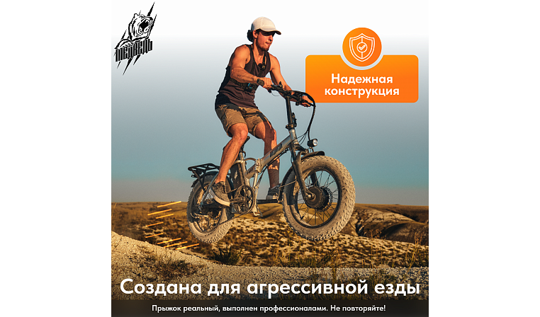 Электро-фэтбайк Медведь Fold 750