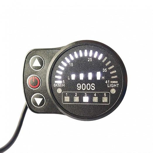 Панель управления LED KT-LED900S 24/36/48В со спидометром  фото